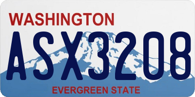 WA license plate ASX3208