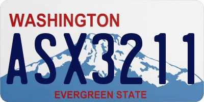 WA license plate ASX3211