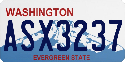 WA license plate ASX3237