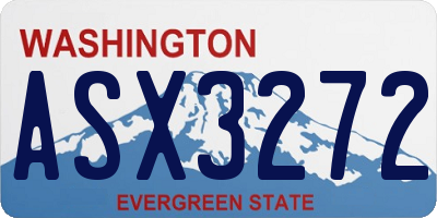 WA license plate ASX3272