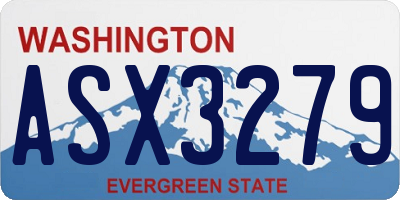WA license plate ASX3279
