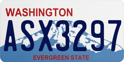 WA license plate ASX3297