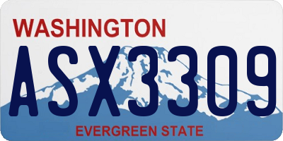 WA license plate ASX3309