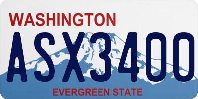 WA license plate ASX3400