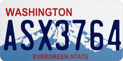 WA license plate ASX3764