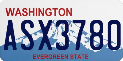 WA license plate ASX3780