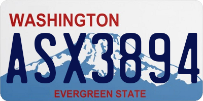 WA license plate ASX3894