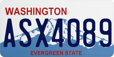 WA license plate ASX4089