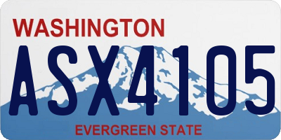 WA license plate ASX4105
