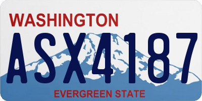 WA license plate ASX4187