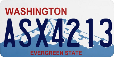 WA license plate ASX4213