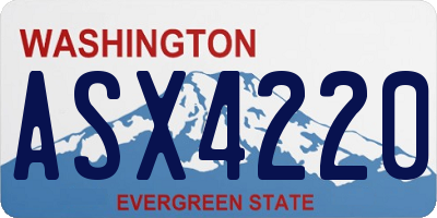 WA license plate ASX4220
