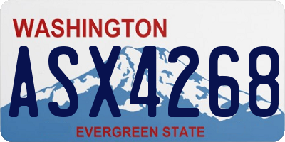 WA license plate ASX4268