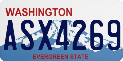WA license plate ASX4269