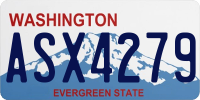WA license plate ASX4279