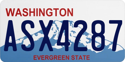 WA license plate ASX4287