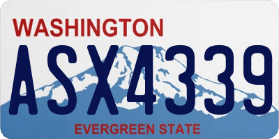 WA license plate ASX4339