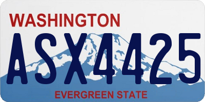 WA license plate ASX4425