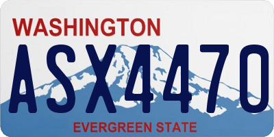 WA license plate ASX4470