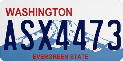 WA license plate ASX4473