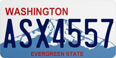 WA license plate ASX4557