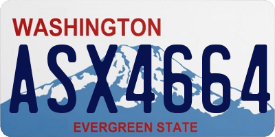 WA license plate ASX4664