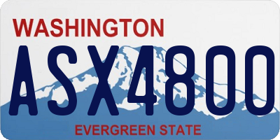 WA license plate ASX4800