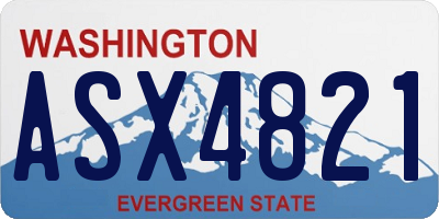 WA license plate ASX4821