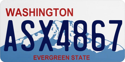 WA license plate ASX4867