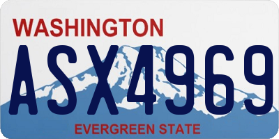 WA license plate ASX4969