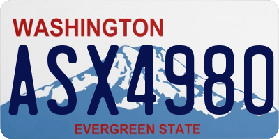 WA license plate ASX4980