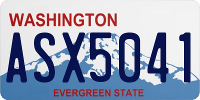 WA license plate ASX5041