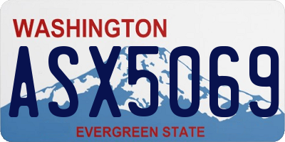 WA license plate ASX5069