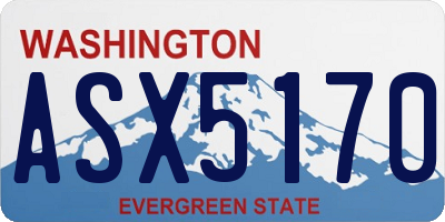 WA license plate ASX5170