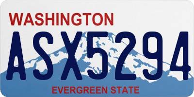 WA license plate ASX5294