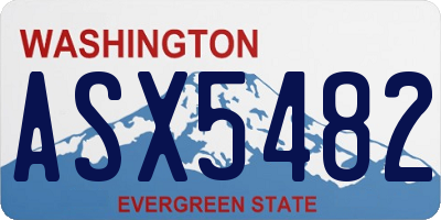 WA license plate ASX5482