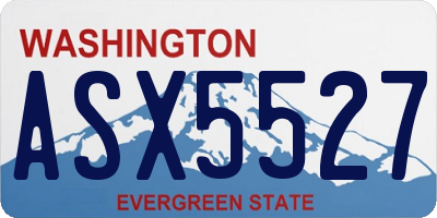WA license plate ASX5527