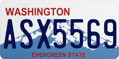 WA license plate ASX5569