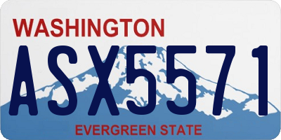 WA license plate ASX5571