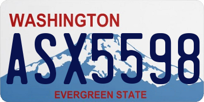WA license plate ASX5598