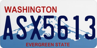 WA license plate ASX5613