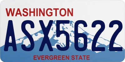WA license plate ASX5622