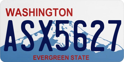 WA license plate ASX5627