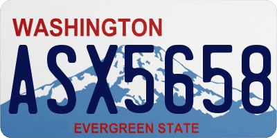 WA license plate ASX5658