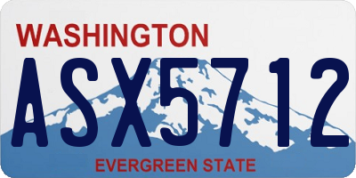 WA license plate ASX5712