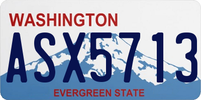 WA license plate ASX5713