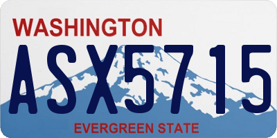 WA license plate ASX5715