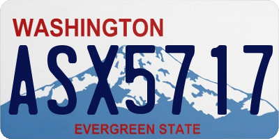 WA license plate ASX5717