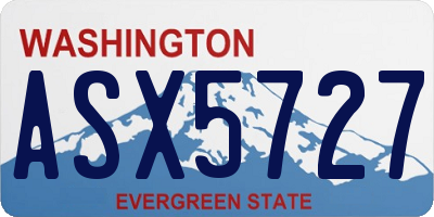 WA license plate ASX5727