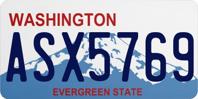 WA license plate ASX5769